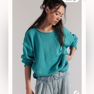 We The Free Ella Roll-Neck Cotton Knit Sweater
